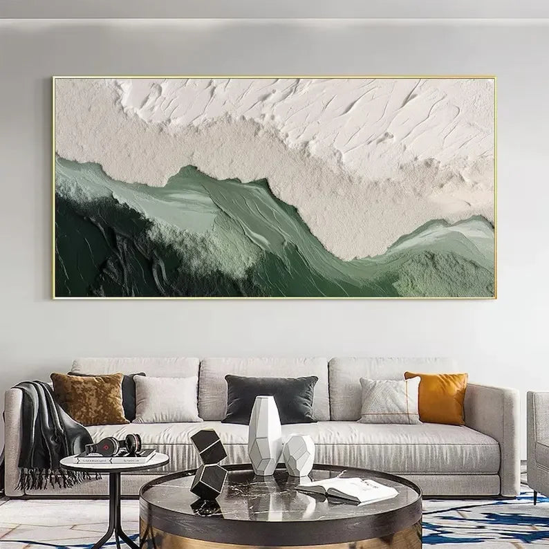 Minimalist Beach Abstract Print Large Wall Modern Living Room Art