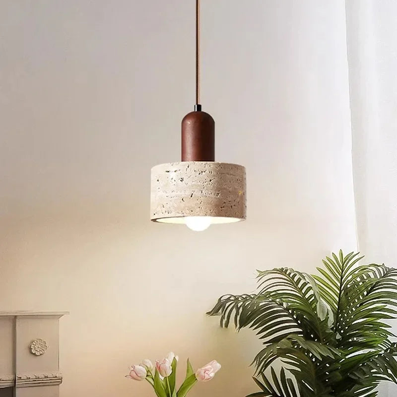 Modern Popular Wabi Sabi Travertine Droplight