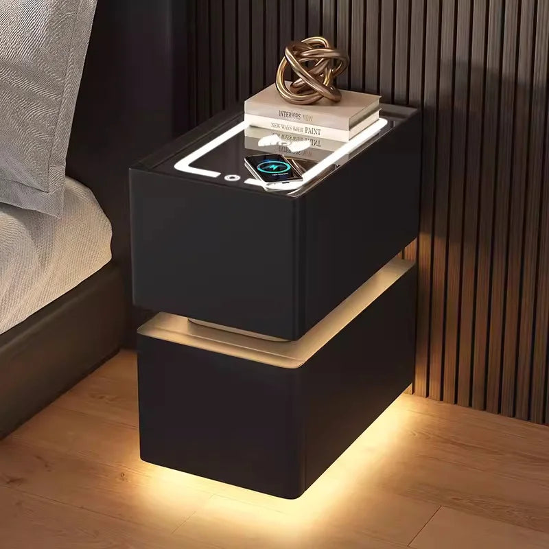 Creative 25cm Smart Bedside Table With Sensor Light