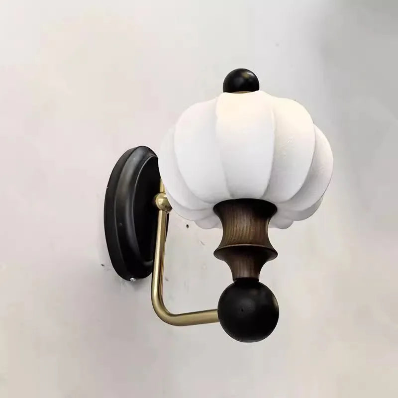 Retro Wall Lamp Medieval Silk Entrance Aisle Decorative Lamp