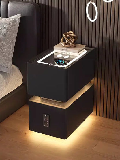 Creative 25cm Smart Bedside Table With Sensor Light