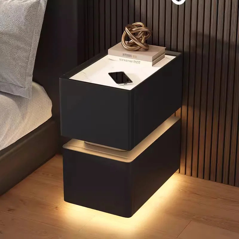 Creative 25cm Smart Bedside Table With Sensor Light