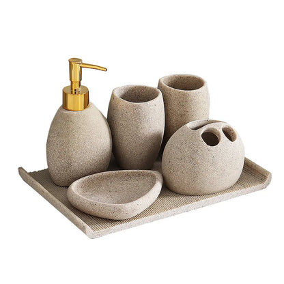 Nordic Resin Bathroom Suite Bathroom Accessories