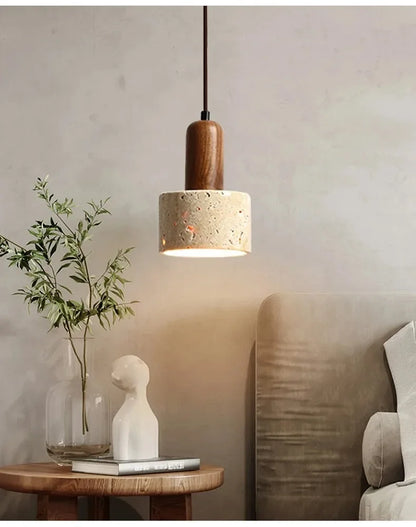 Modern Popular Wabi Sabi Travertine Droplight