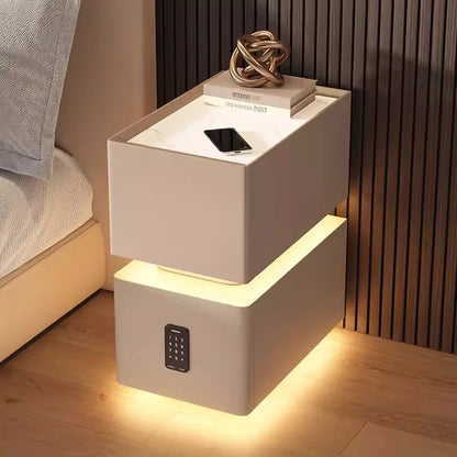 Creative 25cm Smart Bedside Table With Sensor Light