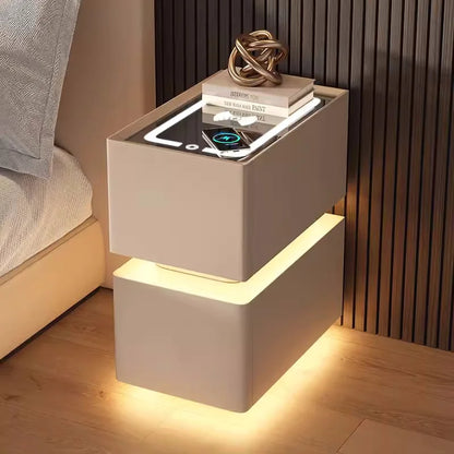 Creative 25cm Smart Bedside Table With Sensor Light