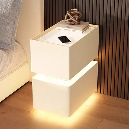 Creative 25cm Smart Bedside Table With Sensor Light