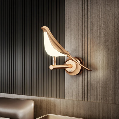 Nordic Rotatable Golden Bird LED Wall Lights