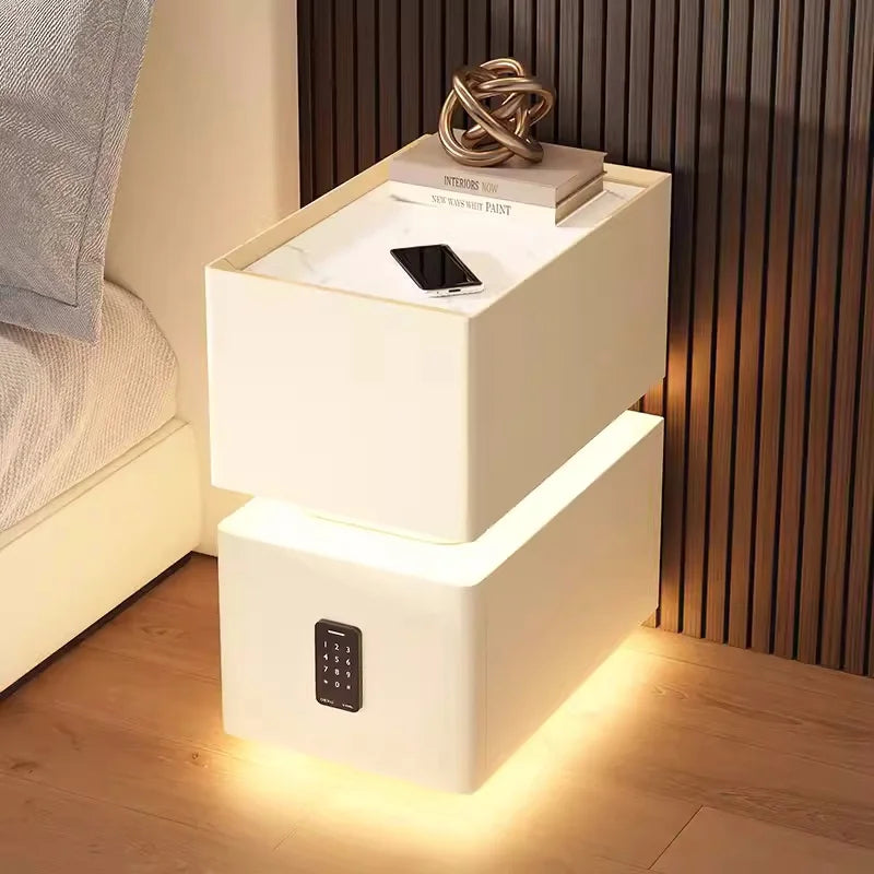 Creative 25cm Smart Bedside Table With Sensor Light