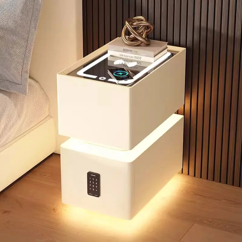 Creative 25cm Smart Bedside Table With Sensor Light