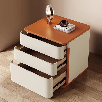 Elegant Aesthetic Night Table Storage Drawer Modern Minimalist Nightstand