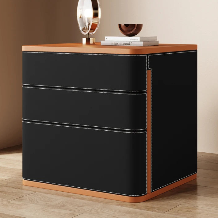 Elegant Aesthetic Night Table Storage Drawer Modern Minimalist Nightstand