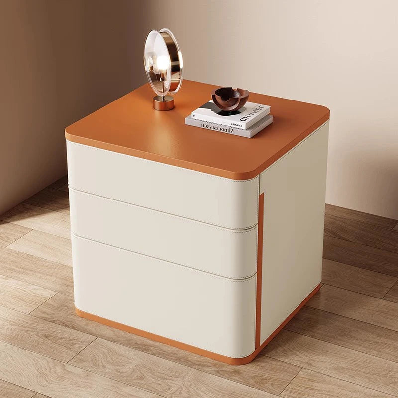 Elegant Aesthetic Night Table Storage Drawer Modern Minimalist Nightstand