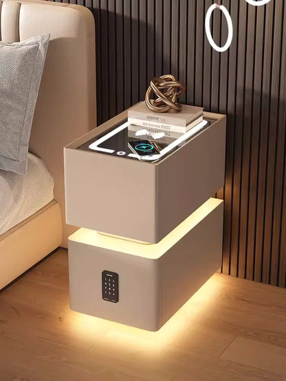 Creative 25cm Smart Bedside Table With Sensor Light