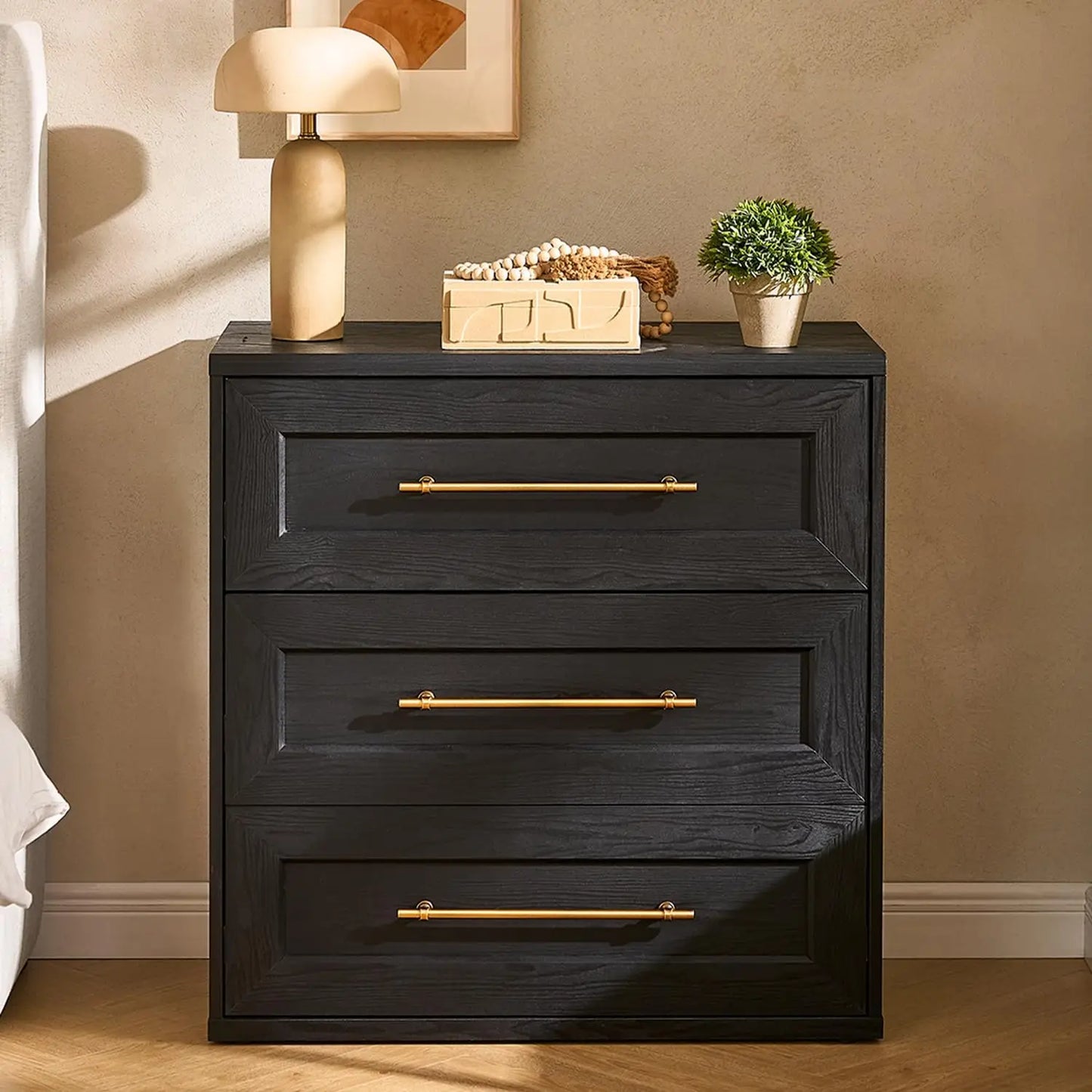 Blake 3 Drawer Dresser for Bedroom, Chest of Drawers