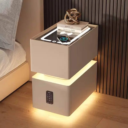 Creative 25cm Smart Bedside Table With Sensor Light