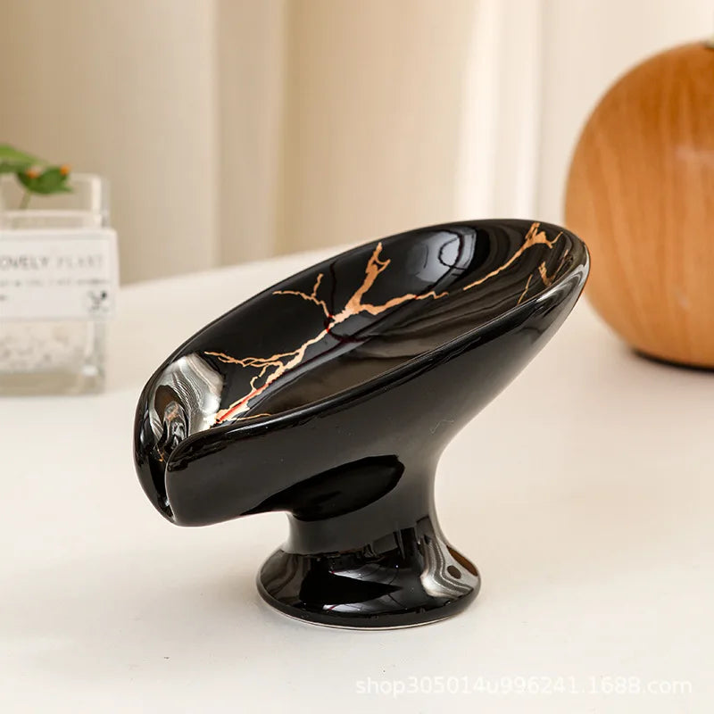 Ceramic Leaf Shower Soap Holder