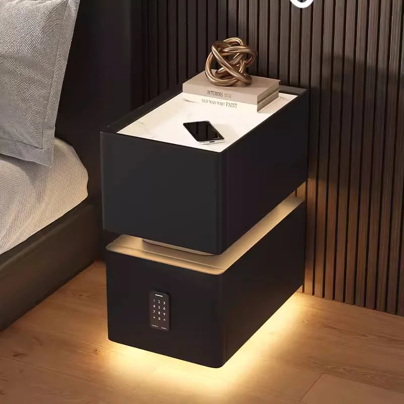 Creative 25cm Smart Bedside Table With Sensor Light