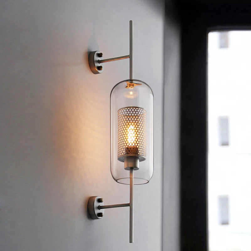 Modern Glass Wall Lamps Fixture Luminaire Sconce Lighting