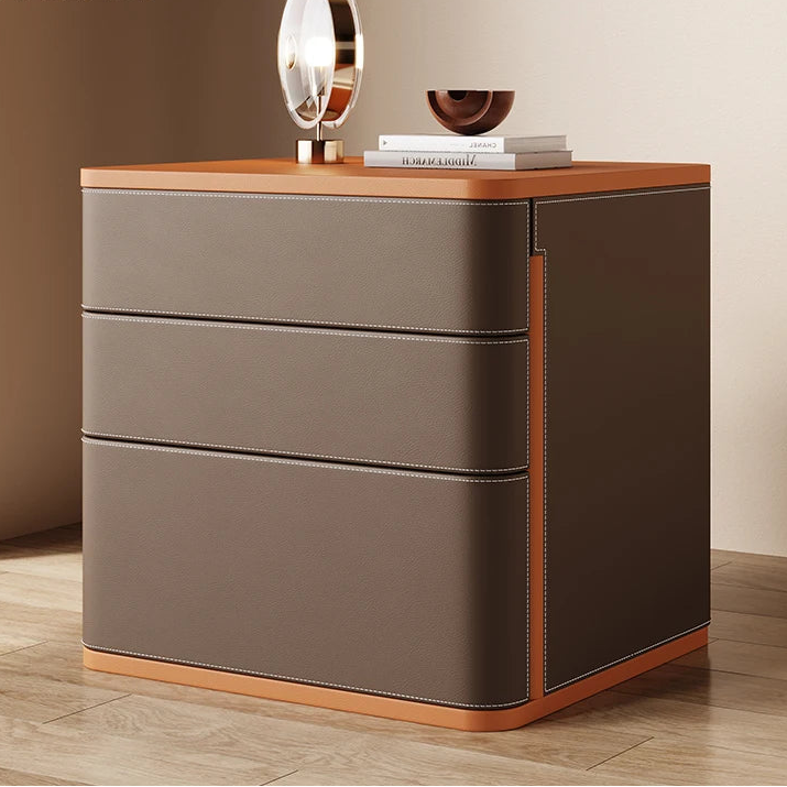 Elegant Aesthetic Night Table Storage Drawer Modern Minimalist Nightstand