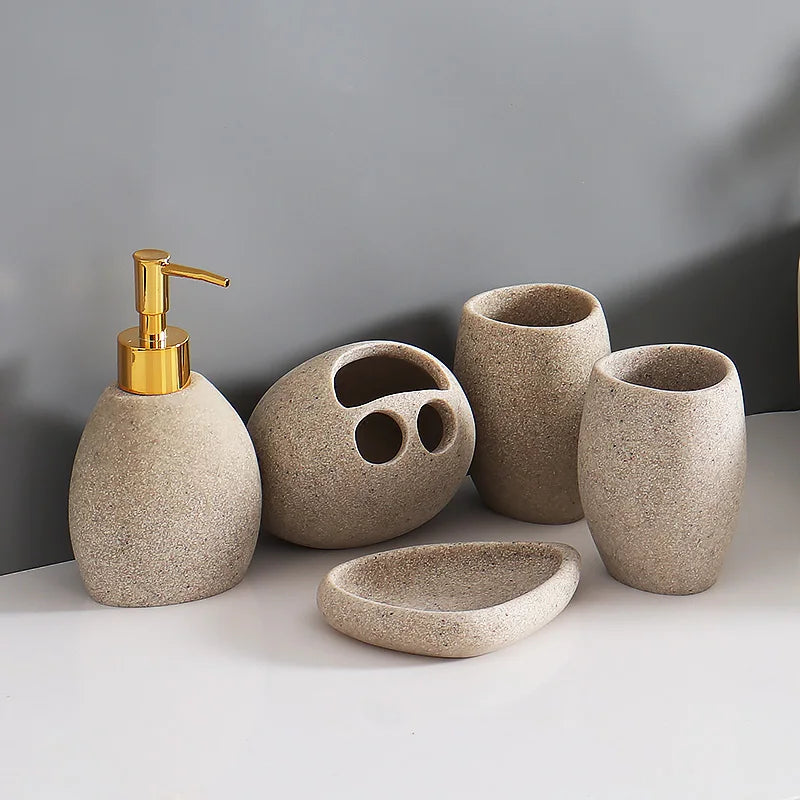 Nordic Resin Bathroom Suite Bathroom Accessories