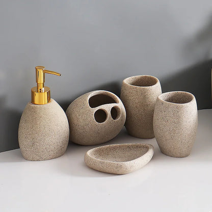 Nordic Resin Bathroom Suite Bathroom Accessories