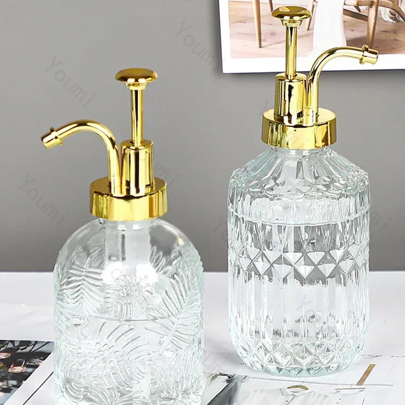 Nordic Relief Glass Shampoo Bottle