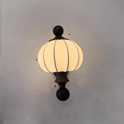 Retro Wall Lamp Medieval Silk Entrance Aisle Decorative Lamp