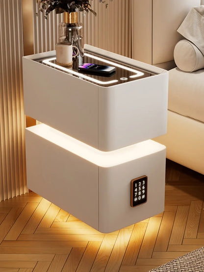 Creative 25cm Smart Bedside Table With Sensor Light