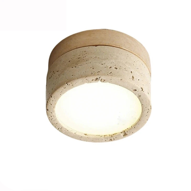 Japanese Wabi Sabi Stone LED Ceiling Light