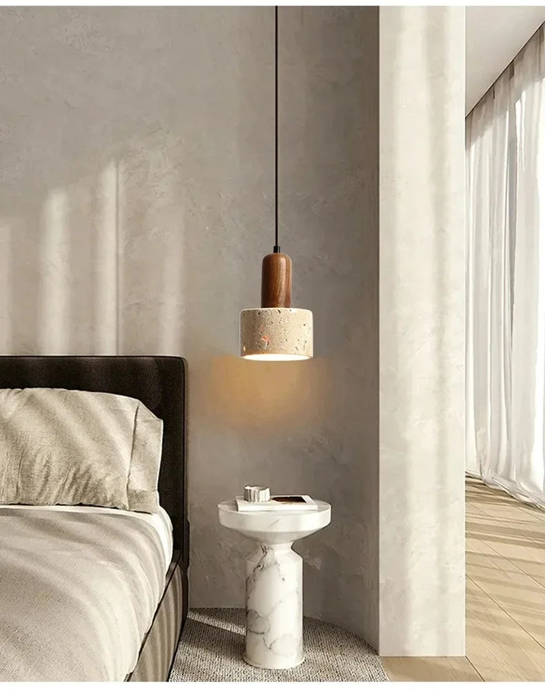 Modern Popular Wabi Sabi Travertine Droplight