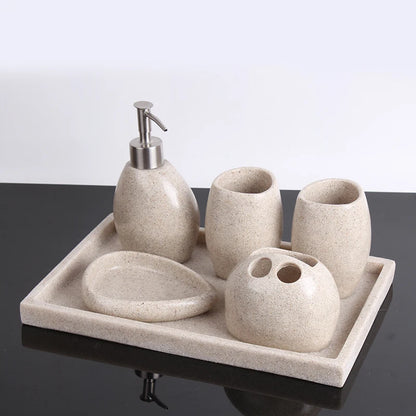Nordic Resin Bathroom Suite Bathroom Accessories