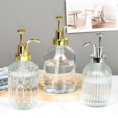 Nordic Relief Glass Shampoo Bottle