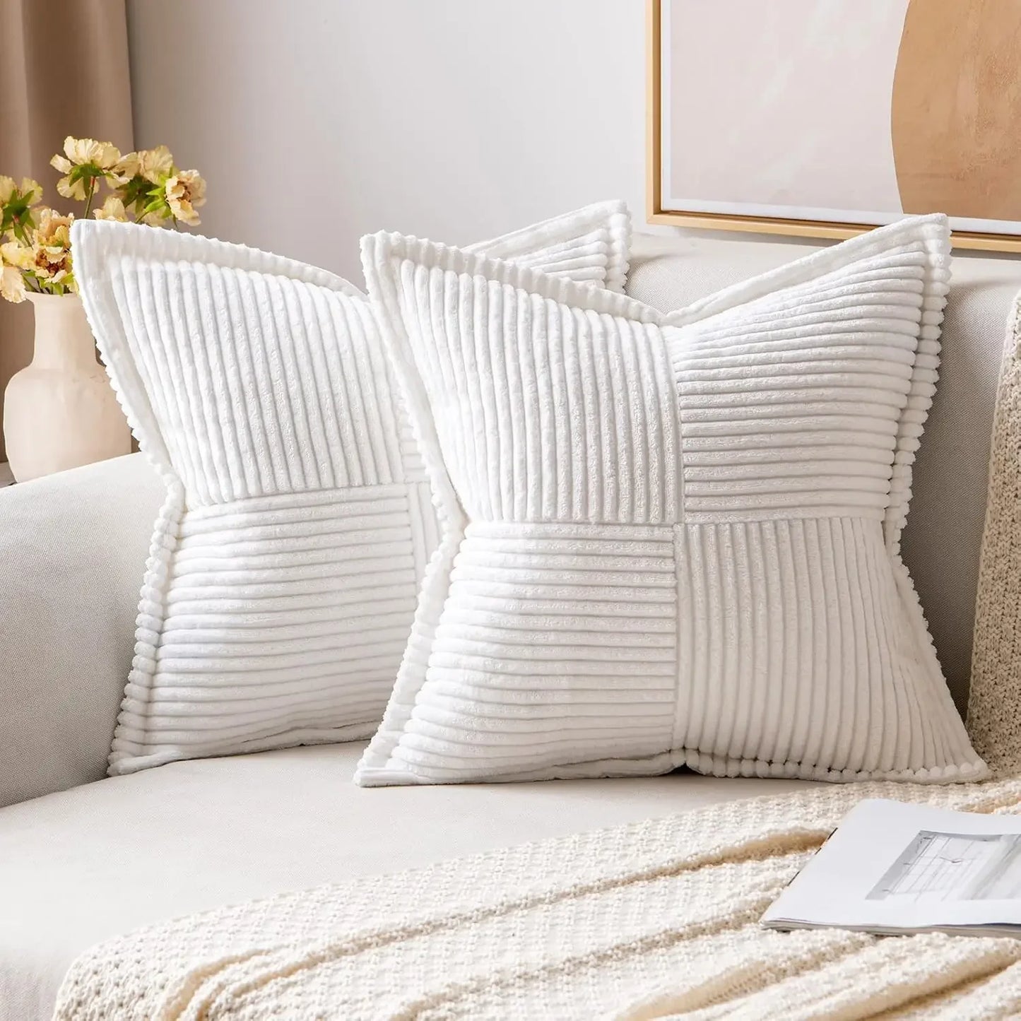 Christmas Corduroy Throw Pillow Covers