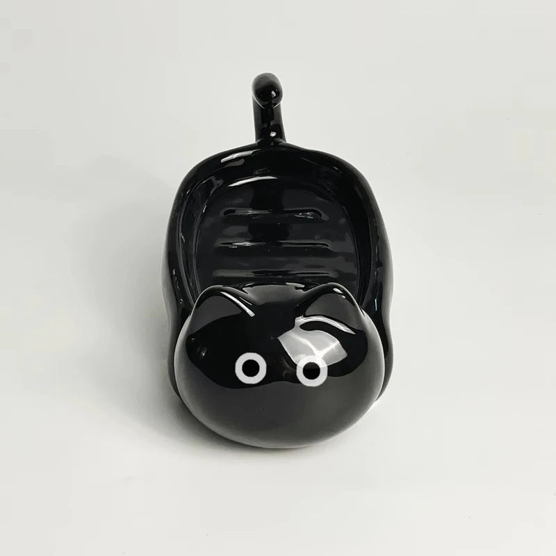Cat Ceramic Soap Box
