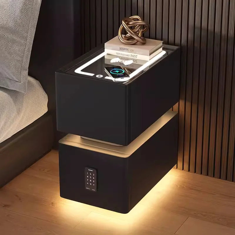 Creative 25cm Smart Bedside Table With Sensor Light