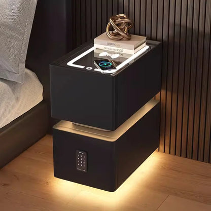 Creative 25cm Smart Bedside Table With Sensor Light