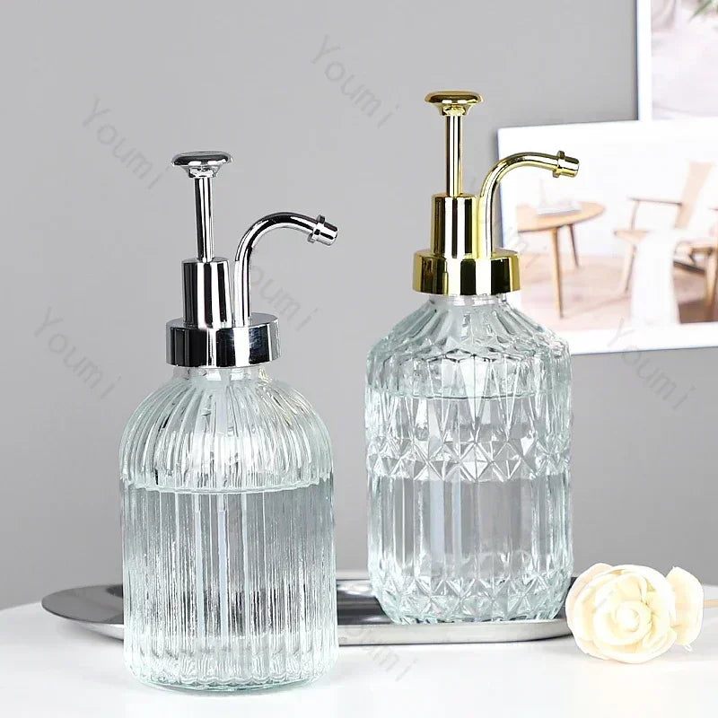 Nordic Relief Glass Shampoo Bottle