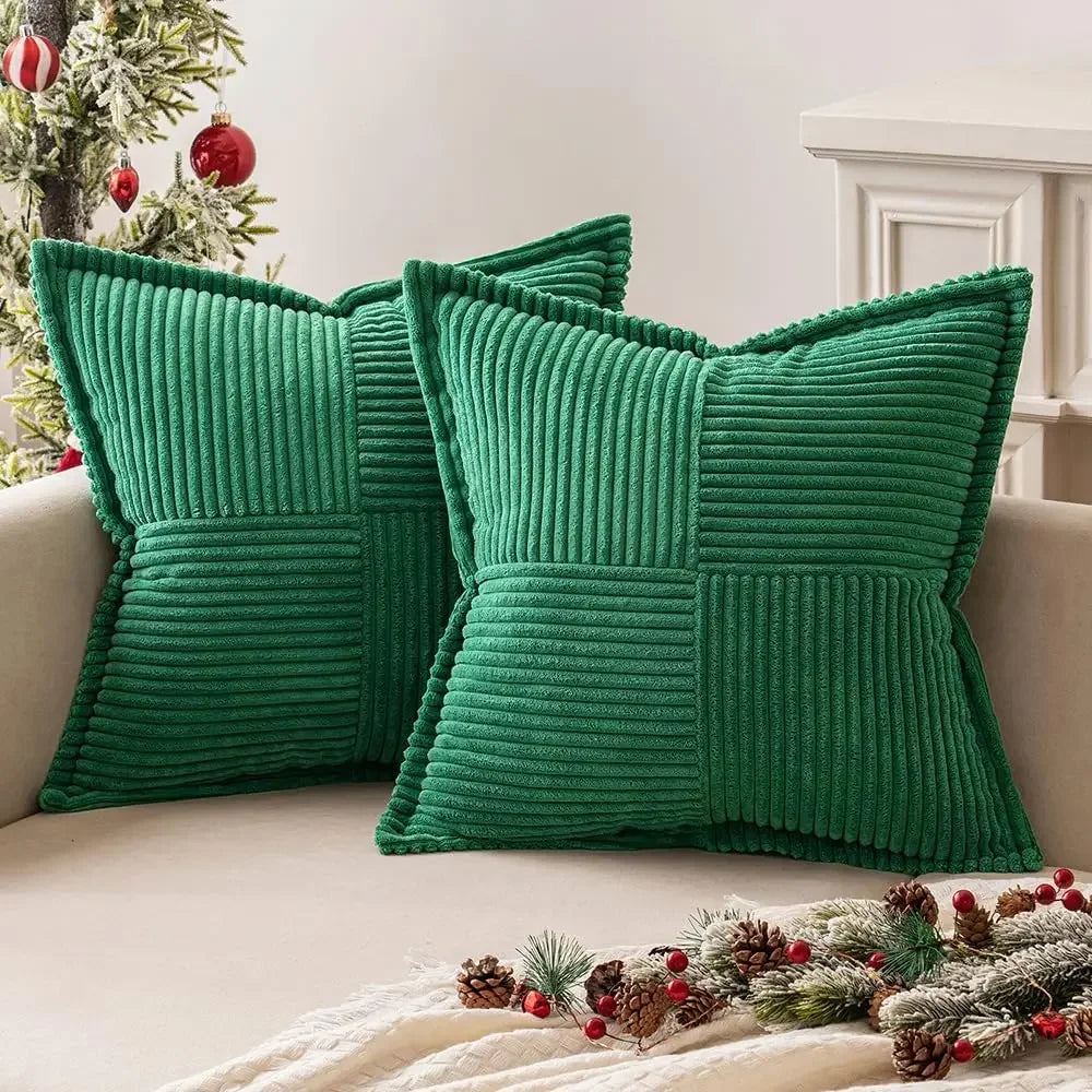 Christmas Corduroy Throw Pillow Covers