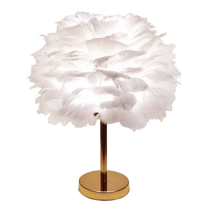 Modern Feather Table Lamp