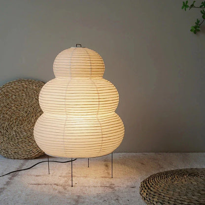 Japanese Style Tripod Desk Lamp Rice Paper Table Lamp