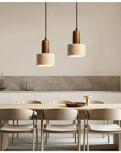 Modern Popular Wabi Sabi Travertine Droplight