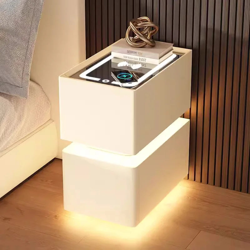 Creative 25cm Smart Bedside Table With Sensor Light